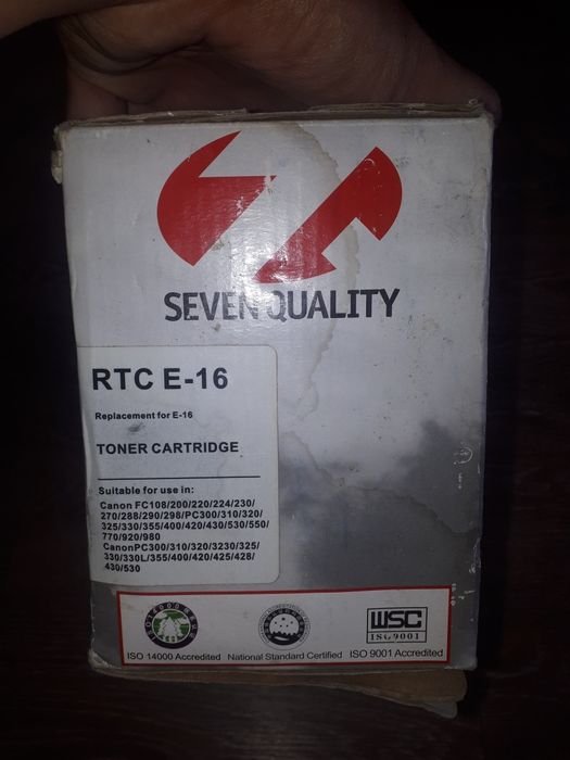 Продаётся тонер картридж на принтер "Canon"