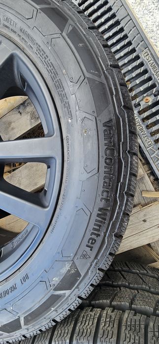 Jante cu anvelope Continental VanContactWinter 215/60 R17C 109/107 Ford Transit Custom 7jx17 5x160 ET.55 Senzori presiune