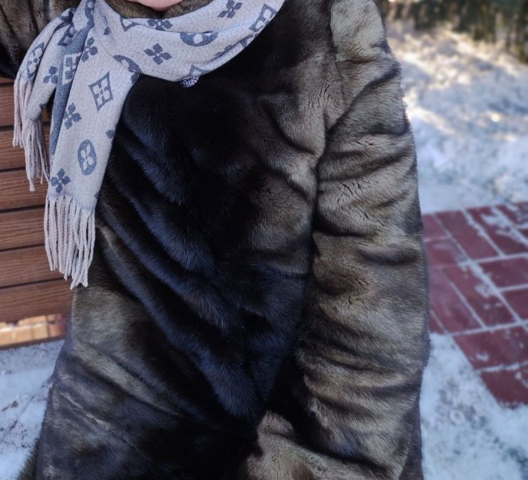 Шуба норковая транс