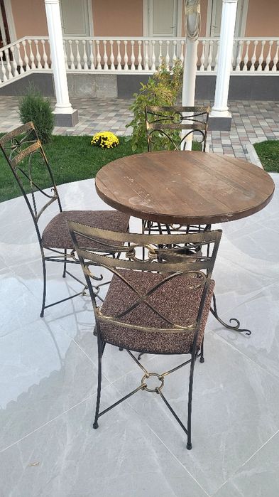 садовая кованная мебель