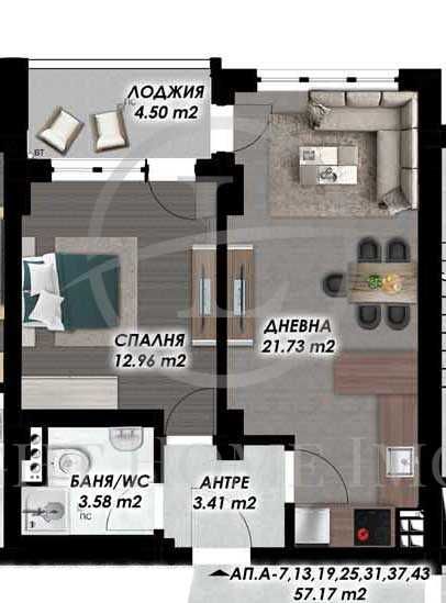 Продава се Двустаен апартамент в Пловдив, Гагарин - 70 кв.м за 960 €/кв.м - Снимка #3