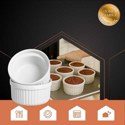 Керамични форми за суфле тип купи за крем карамел, Ruhhy