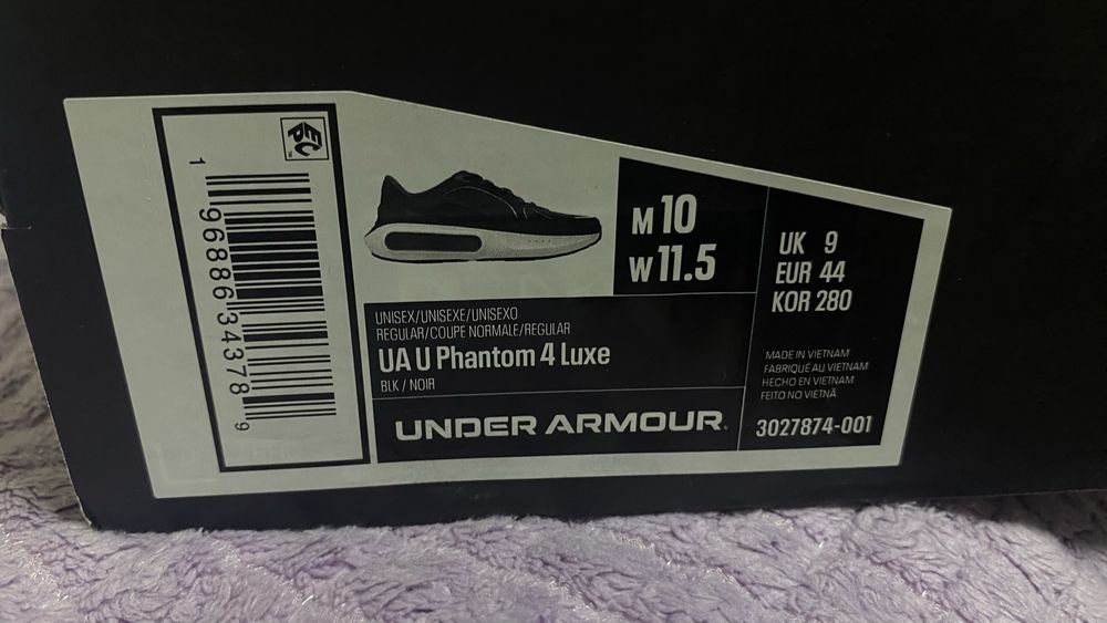 Кроссовки спортивные Under armour U Phantom 4 luxe