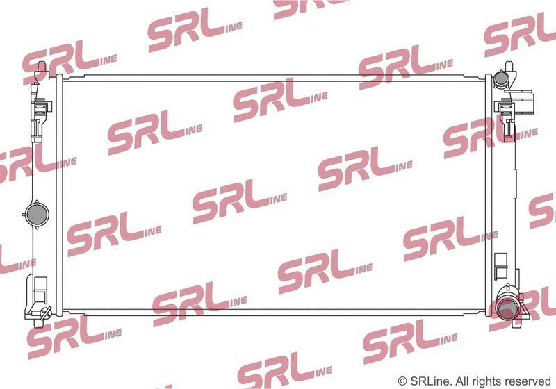Radiator apa Lexus Ux (ZA10) 2018-; Toyota Corolla 2018-, 2.0, 675x363x15,5mm, AC: +/-, fagure brazat, OE 1640024340, SRLine