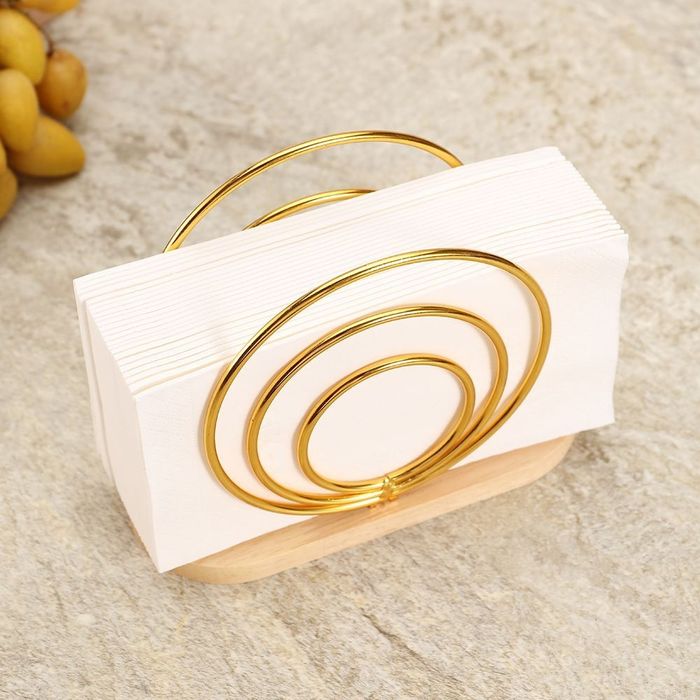 Салфетницы черные металл дерево