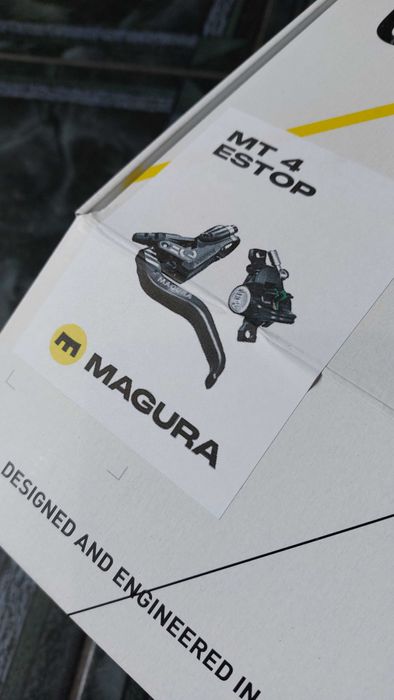 Set frâne Magura MT4 eSTOP negru / argintiu NOU