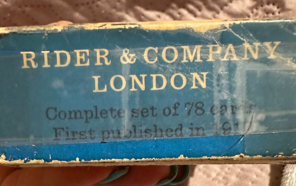 Таро колода THE BLUSHING FOOL.Rider Waite Tarot 1971. Waddington Co