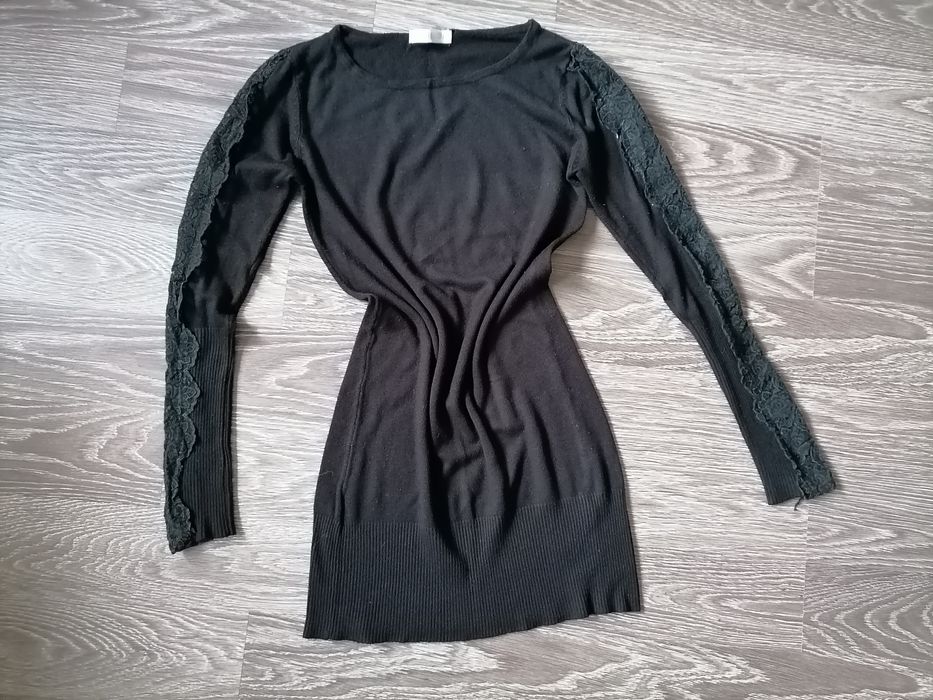 Черна туника плетиво