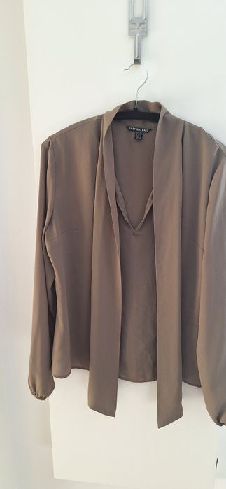 Блуза BATTIBALENO, L/L+, кафяв/шоколадов цвят с панделка