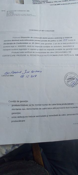 Dubla comanda scoala de soferi