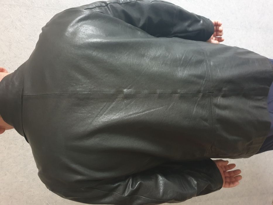 Пиджак кожаный мужской