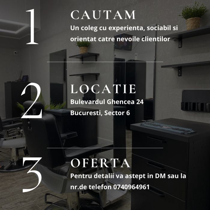 Post de frizerie de inchiriat / inchiriat scaun frizerie