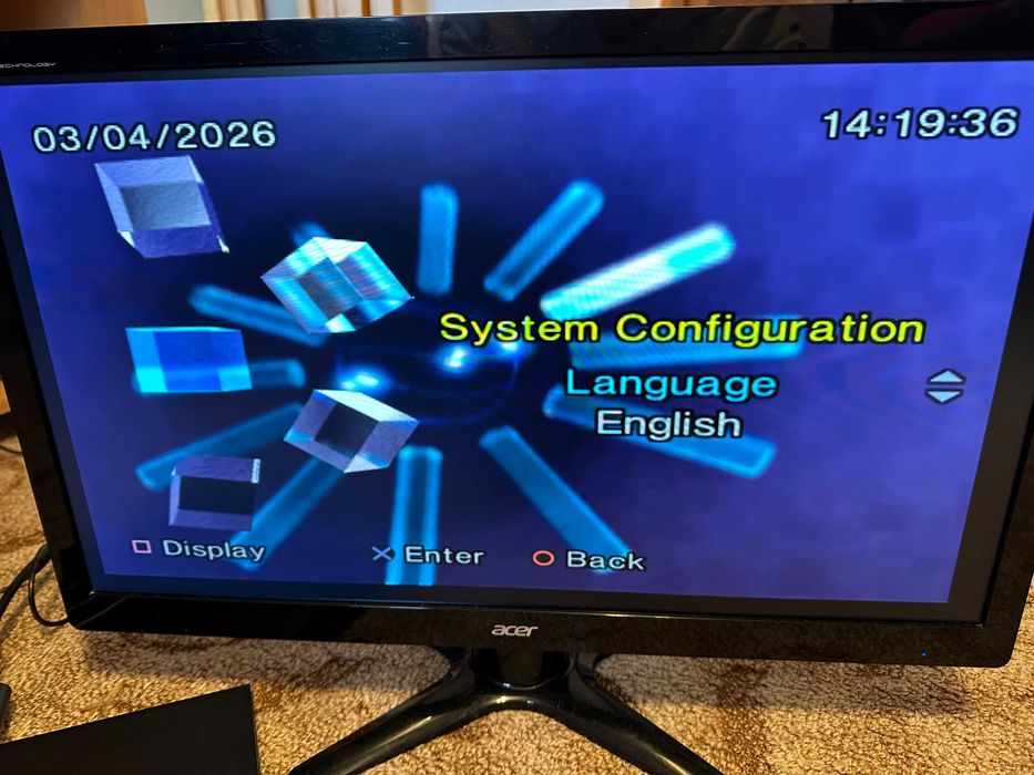 Sony PlayStation 2 (PS2) SLIM– Modat FMCB + Accesorii + Joc inclus | model SCPH-90004, cu sursă internă |