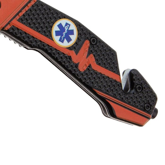 Briceag vanatoare, Medical Rescue, 22 cm, otel inoxidabil, negru