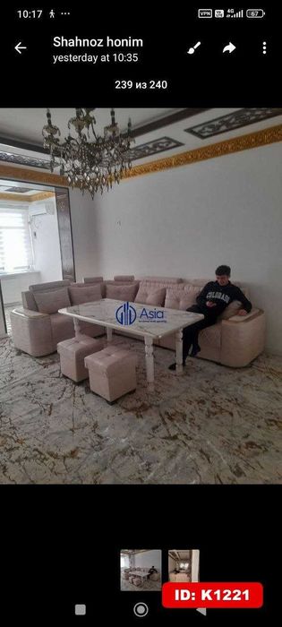 Baxt luks oldidan 3x xona kvartira ijaraga beriladi K1221