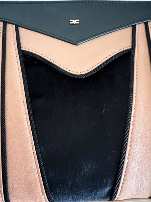 Poseta Elisabetta Franchi, noua , culoare negru cu rose antic.