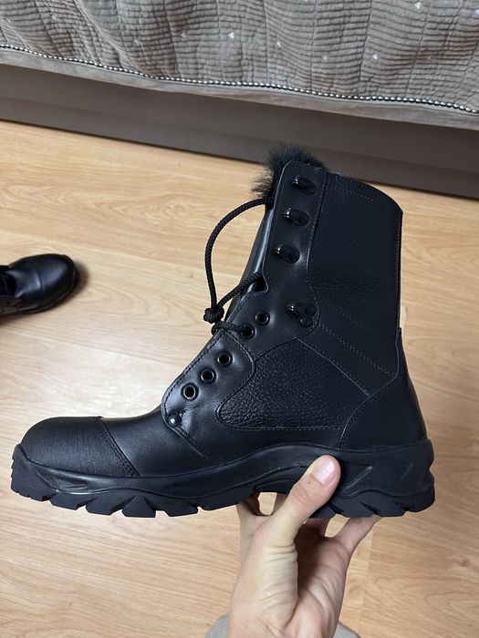 Берцы, ботинки мужские, черные 42 размера