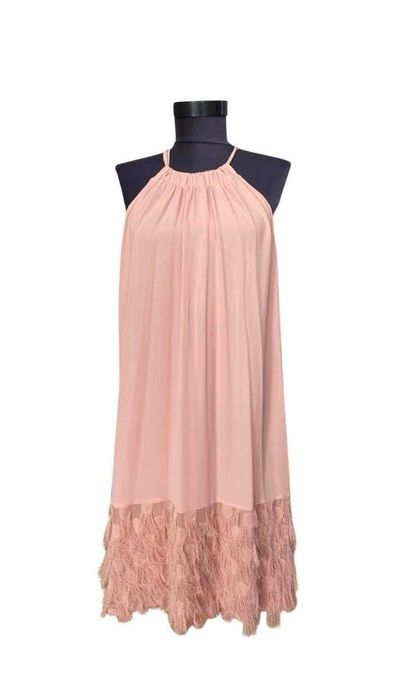 Rochie roz fara maneci