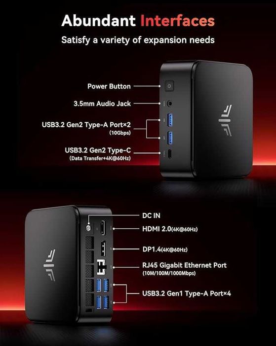 Mini pc Nipogi E3B, Ryzen 5 7430u, 16 Gb, 512 GB, factura, garantie, cadou
