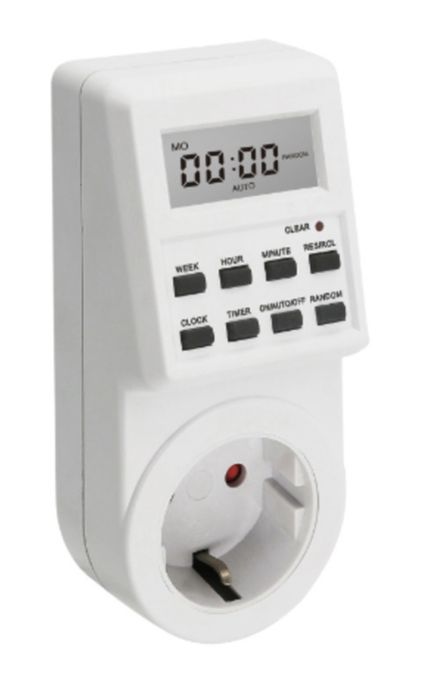 Розетка таймер Elektrostandard РТЦ-3, белый