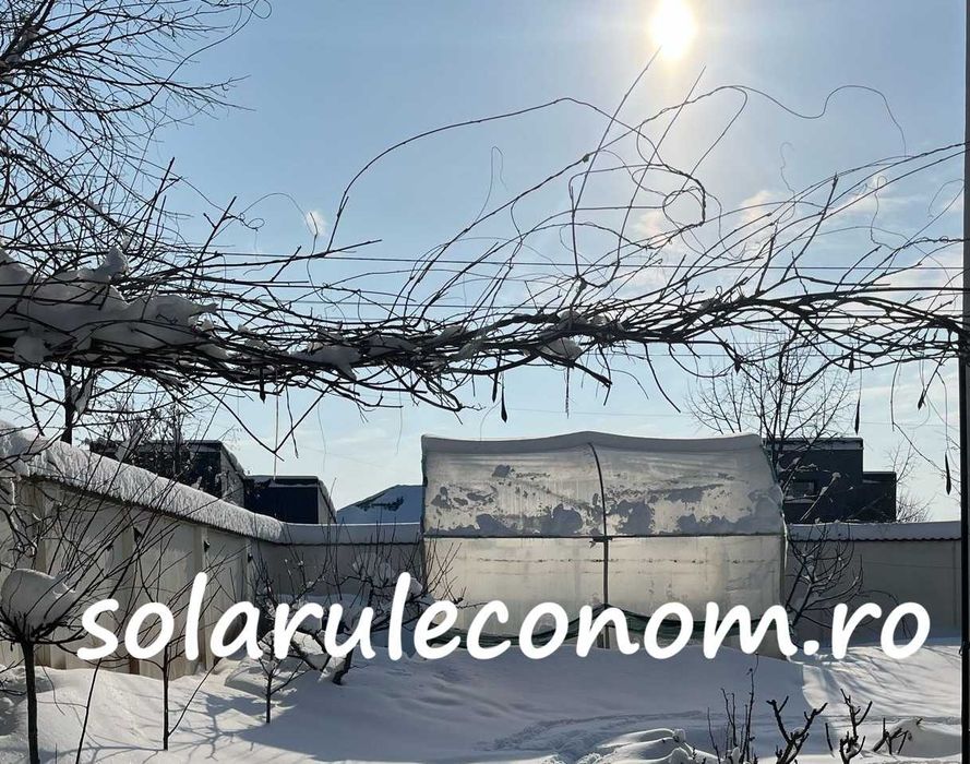 Solarii (sere) de gradina complete, pregatite pentru montaj