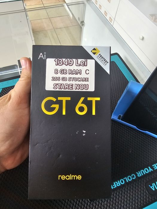 Realme GT 6T, 8/256 GB, Nou, Garanție