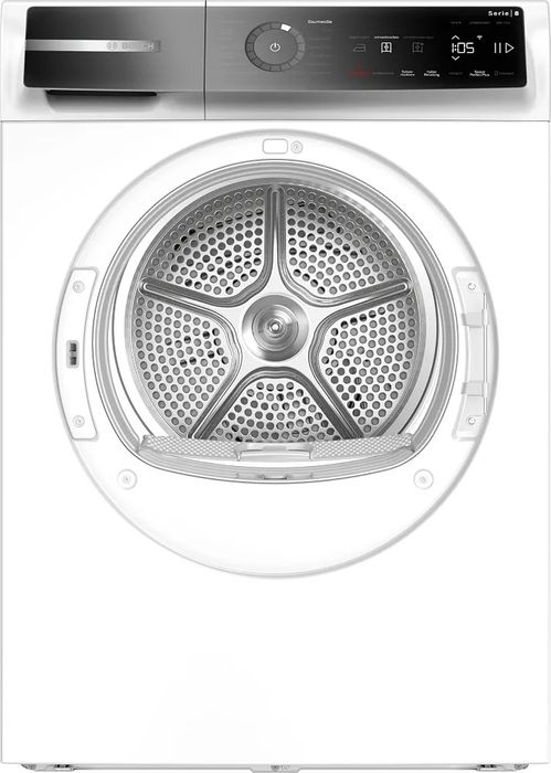 Нова инверторна смарт сушилня с термопомпа Bosch Series 8 Smart 9 kg AutoDry WRB247C40 самопочистване