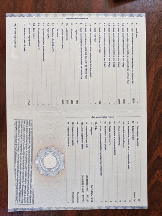 Remorca furgon de 18 tone cu lift