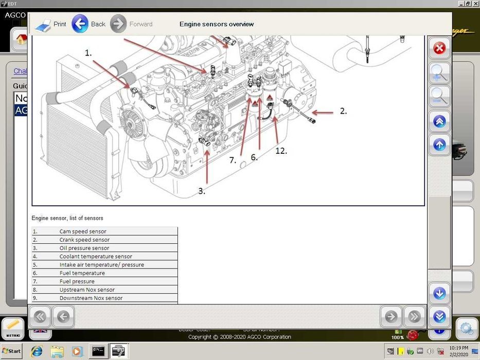AGCO Diagnostic Program EDT Electronic 2024