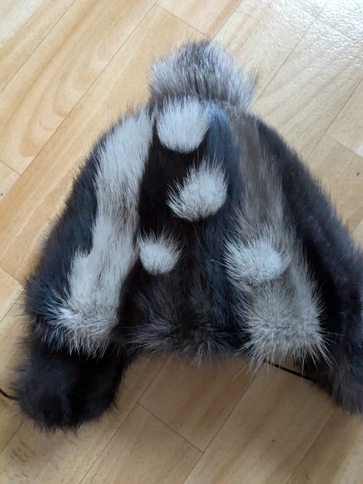 Шапка теплая норковая на девочку