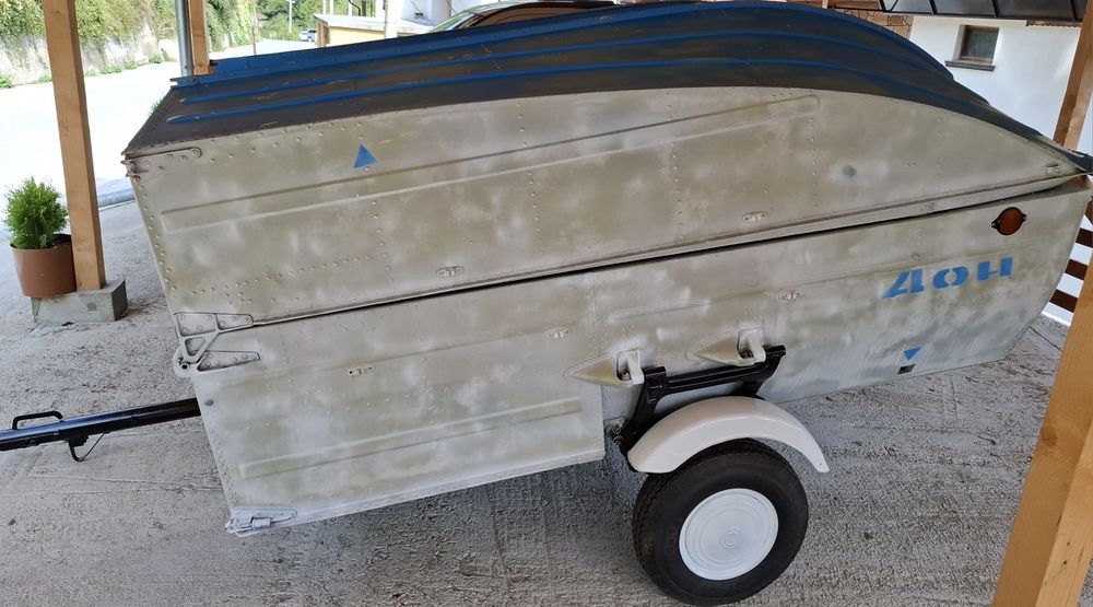 Рядка руска лодка-амфибия "Дон" + мотор Ветерок 12Е – колекционерски