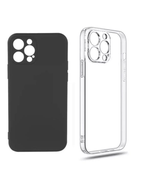 Husa Safe Case Silicon Slim 0,2mm Clara Neagra Iphone 11 12 13 PRO MAX