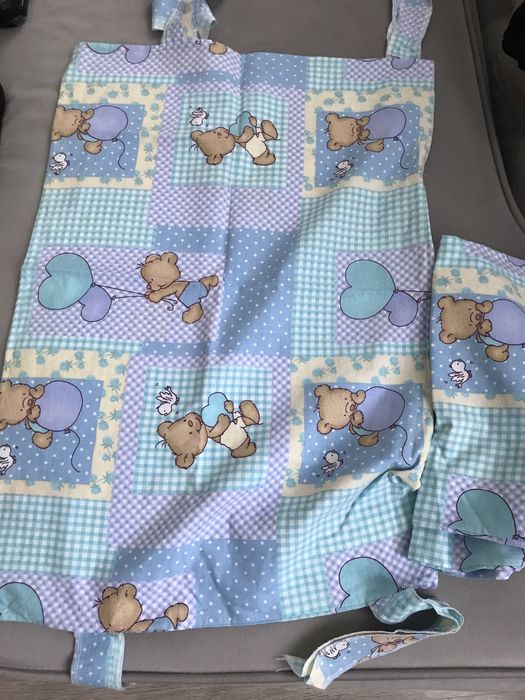 Set protectii laterale pentru pătuț, cearsaf, pernuta