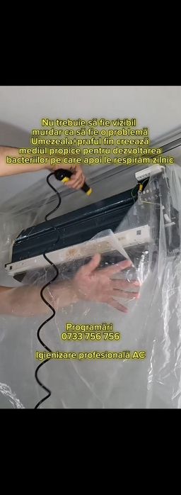 IGIENIZARE  aer conditionat, încărcare freon, service, revizie, reparatii, montaj