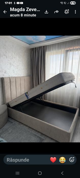 Pat 200 cu 120  se afla in stare foarte buna ca nou