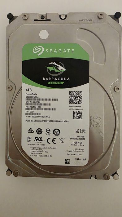 Vand Hdd Seagate Barracuda 4TB