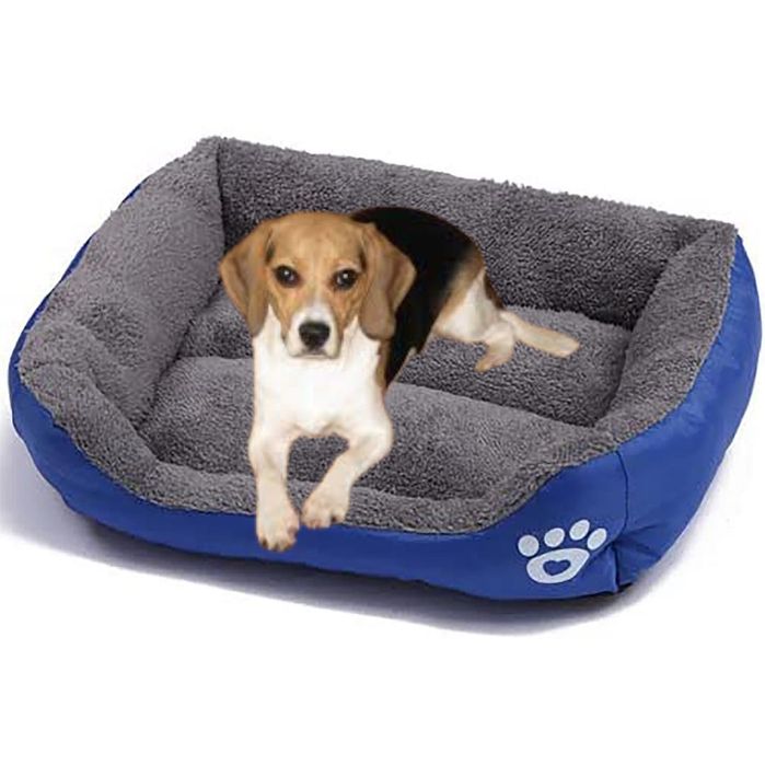 Легло за средно куче -Л тъмно  син