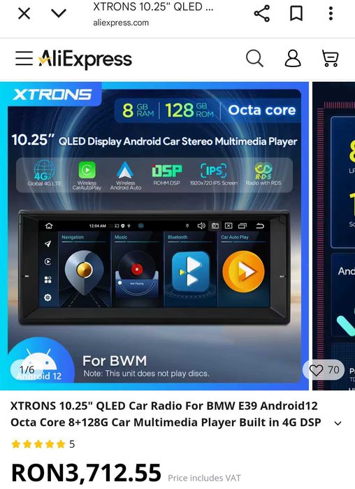 Navigatie xtrons bmw e39 e38