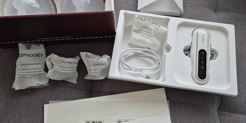 Двойна безжична помпа за кърма Momcozy V2 (Hands-Free) – пълен комплект