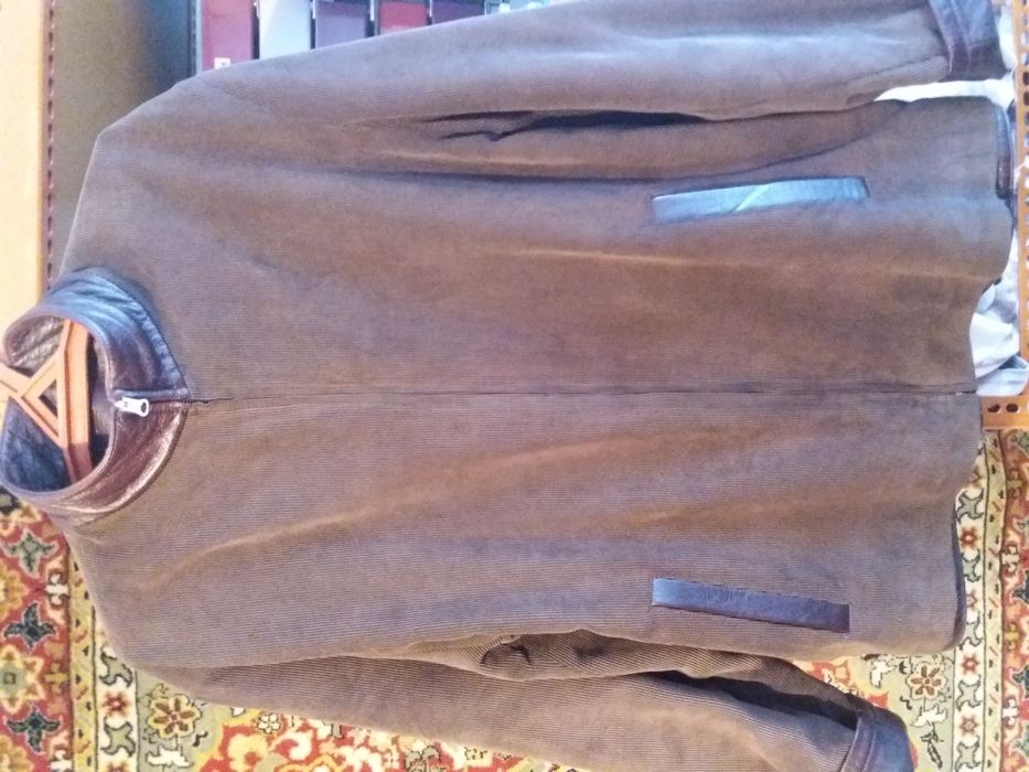 Кожаная мужская куртка.