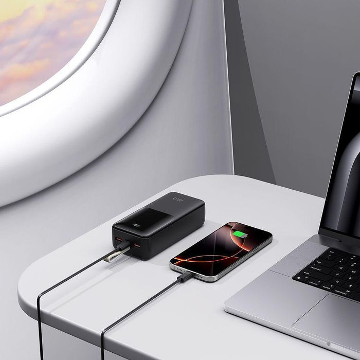 Допълнителна батерия tech-protect pb03 power bank 30000mah 22.5w черна