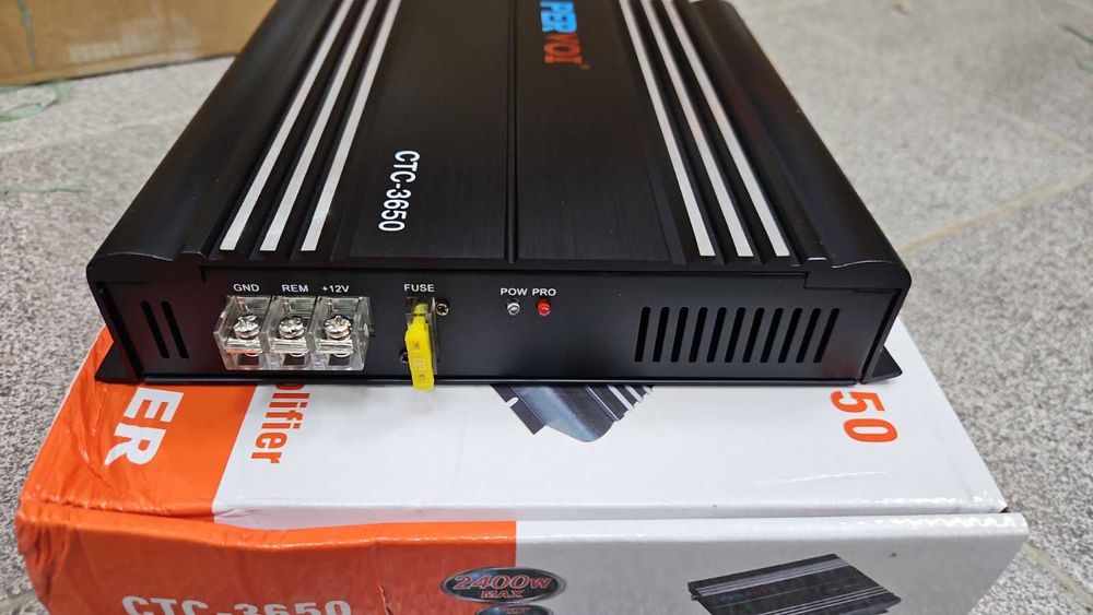 PerVoi CTC-3650 двуканален субуфер за автомобил MOSFET 2400W / автомобилен аудио усилвател  2400 W (макс.) ясен звук