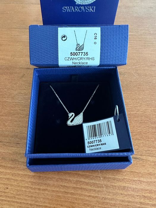 Колие Сваровски - Swarovski бял лебед