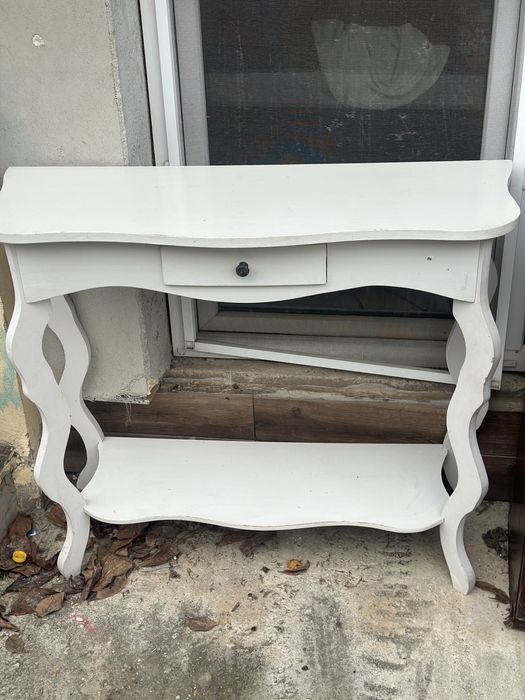 Comoda alba lemn si pal