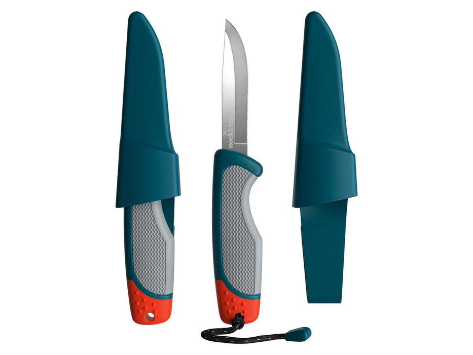 Cuțit cu AMNAR / cremene, de VANATOARE, pescuit, camping bushcraft trekking; NOU, sigilat, realizat in Germania Ideal pentru aventura, viata in natura