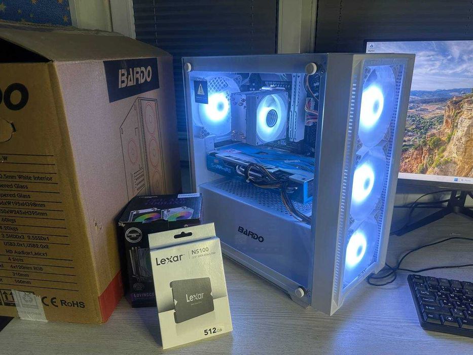 Новый Игровой кейс 20 поточный / RX 590 8gb / DDR4 16gb / м2 512gb