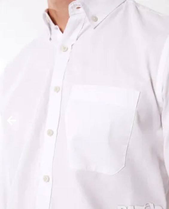 Нова мъжка бяла риза с дълъг ръкав на LC Waikiki - размер М