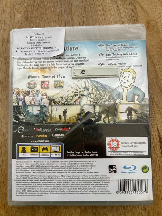 Fallout 3 NOU SIGILAT pentru PlayStation 3