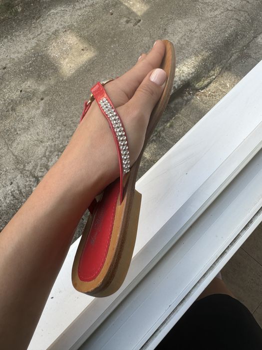 Оригинални чехли с камъчета Blumarine