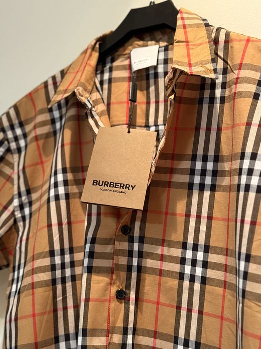 Camasa burberry cu maneci scurte